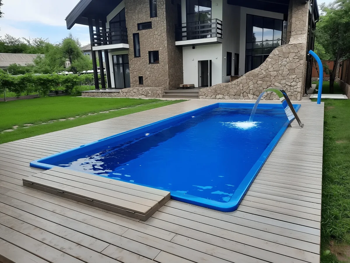 Композитный бассейн Laguna 9 — вид сверху в Магнитогорске