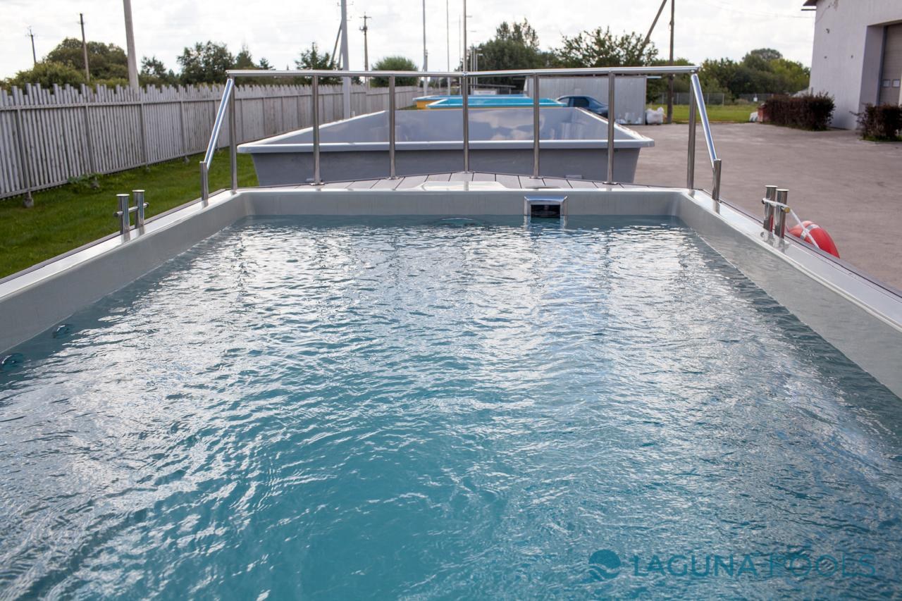 Плавательный СПА-бассейн — вид сбоку